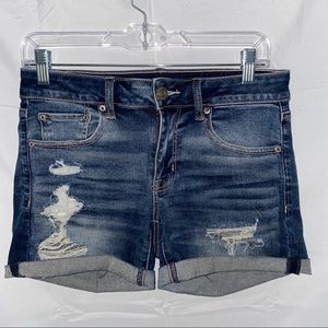 AE denim shorts